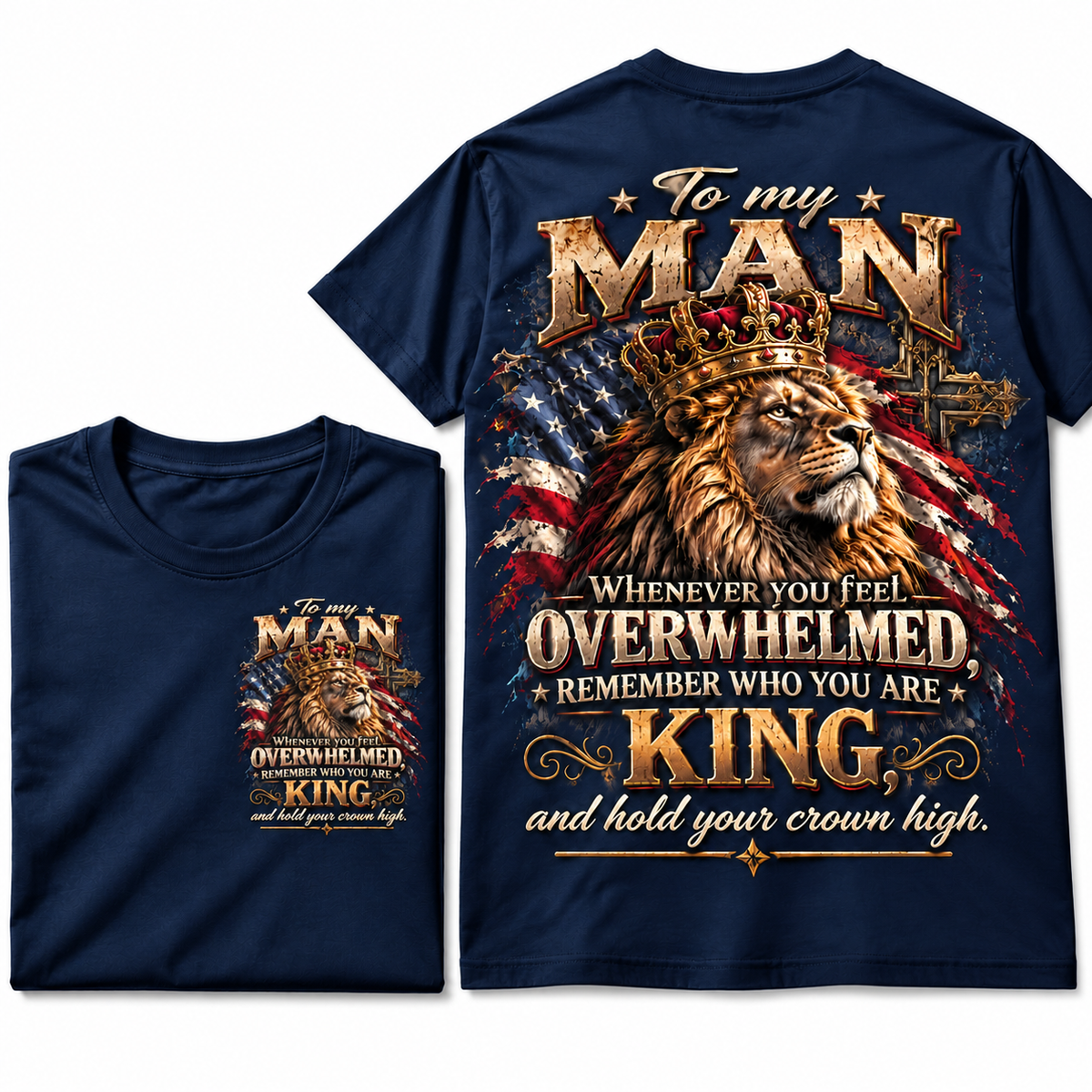 King Lion Patriotic Graphic Tee