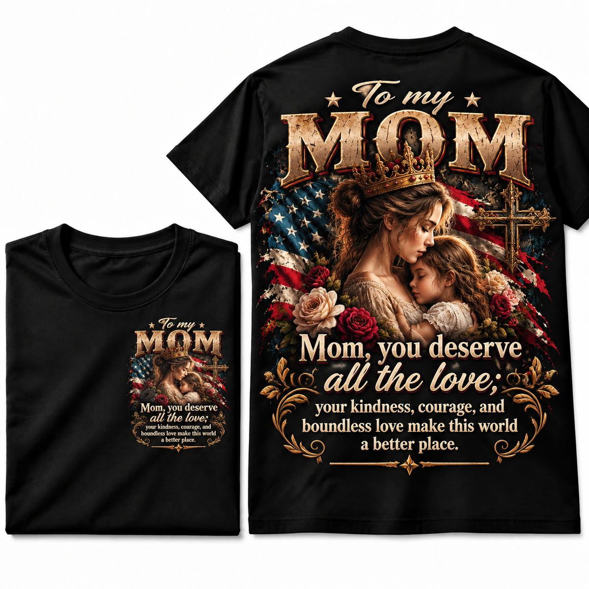 To My Mom Vintage Love Graphic Tee