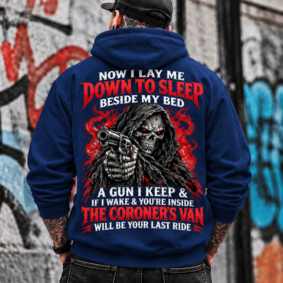 Grim Reaper Skull Hoodie,