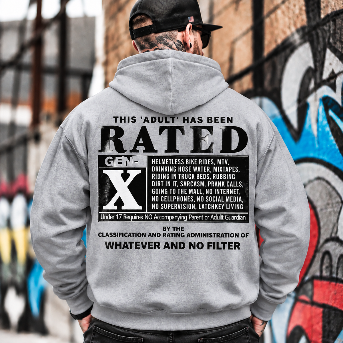 Gen X Rated Vintage Hoodie