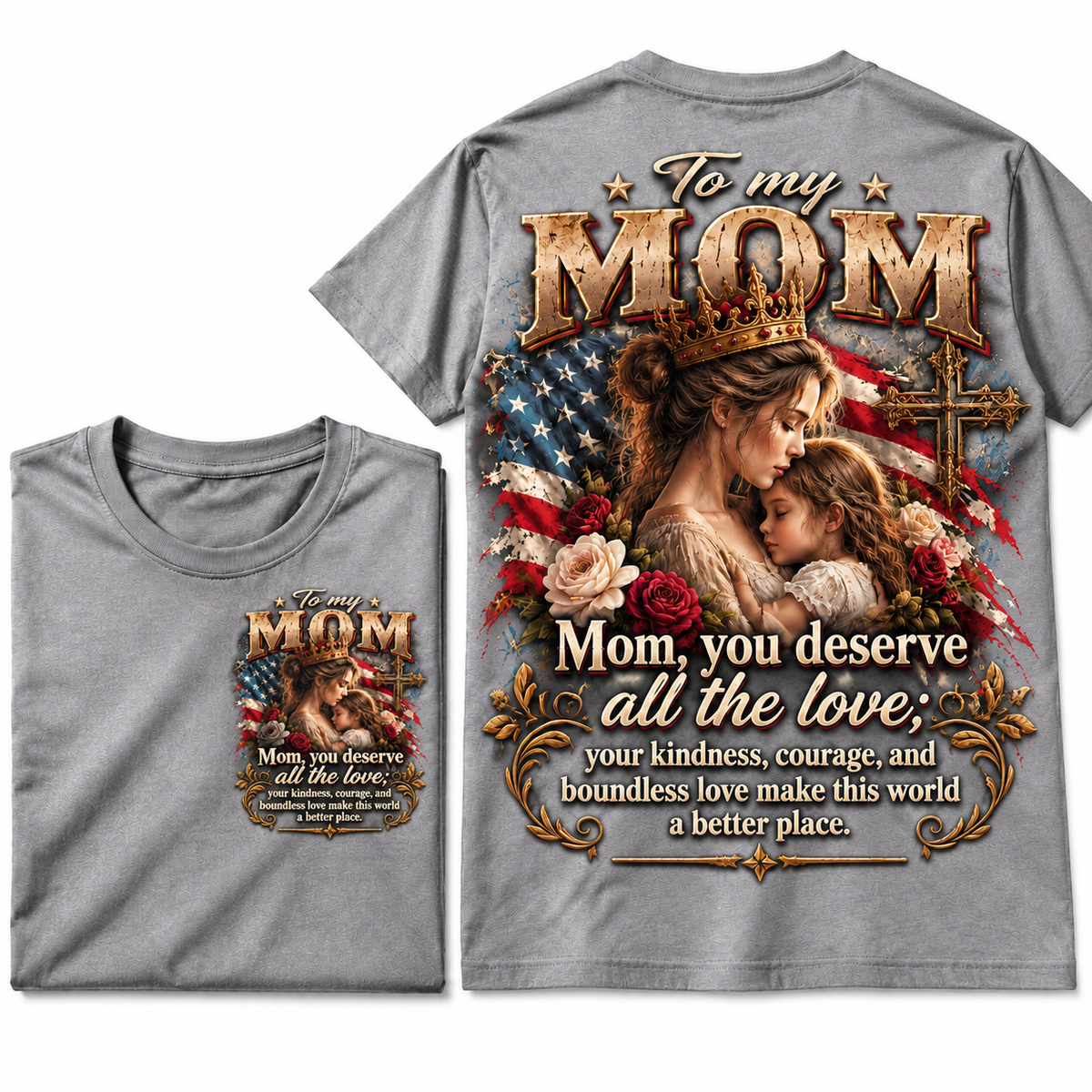 To My Mom Vintage Love Graphic Tee