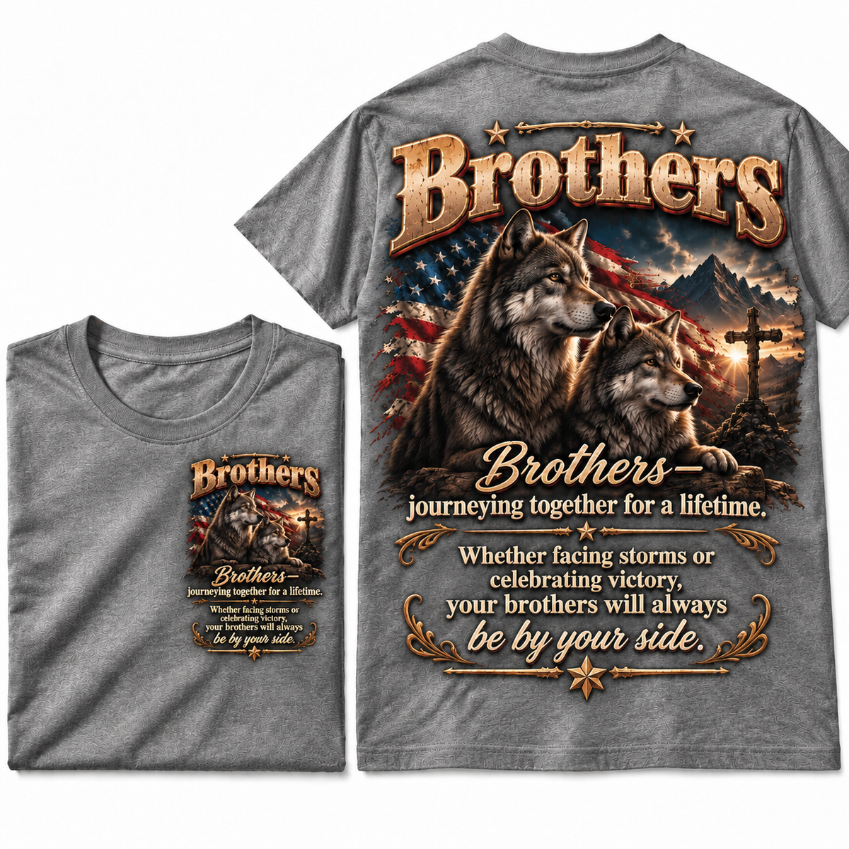 Brotherhood Wolf Graphic Tee