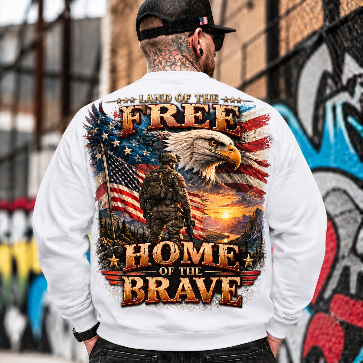 Land of the Free Patriotic Eagle