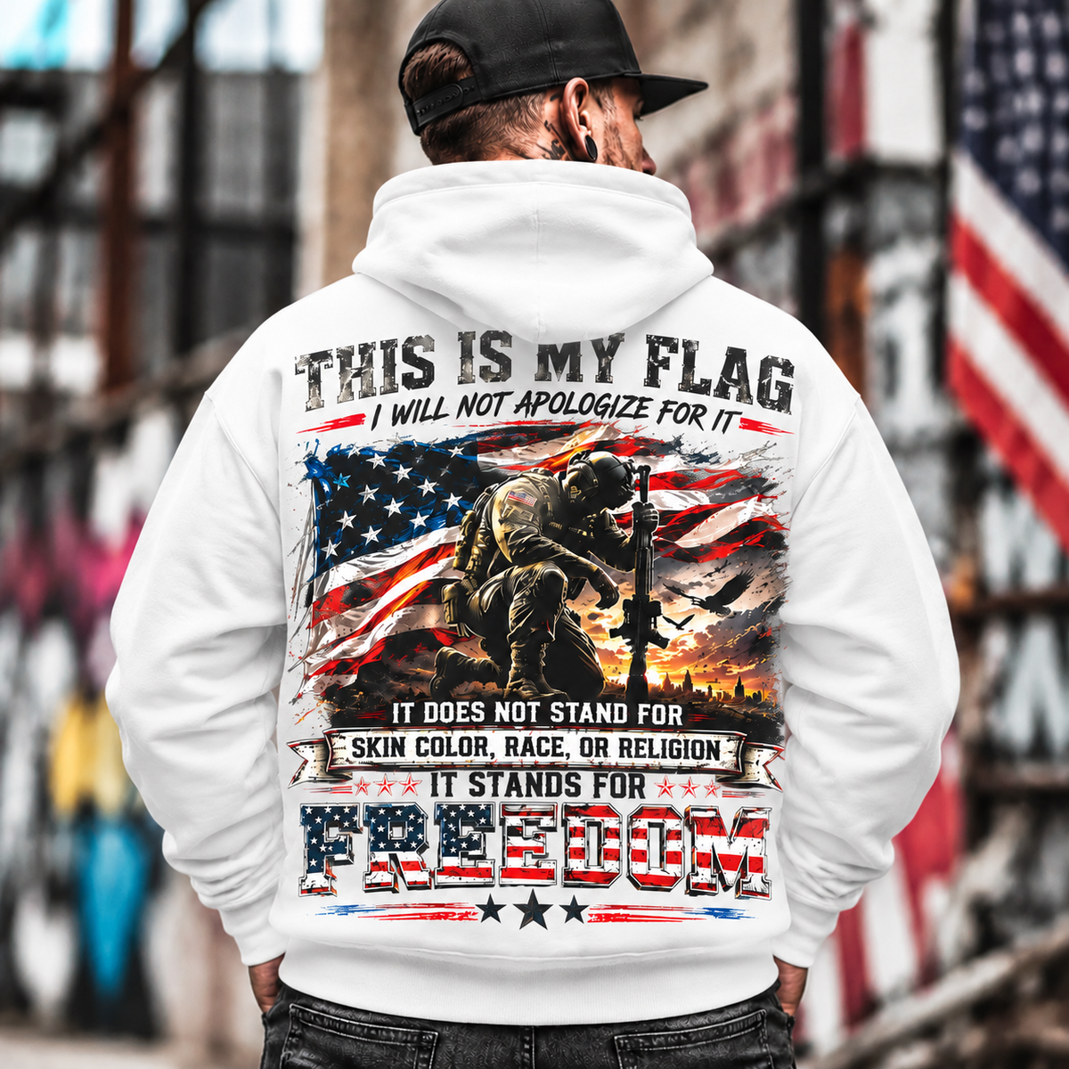 THIS IS MY FLAG – FREEDOM PATRIOTIC HOODIE
