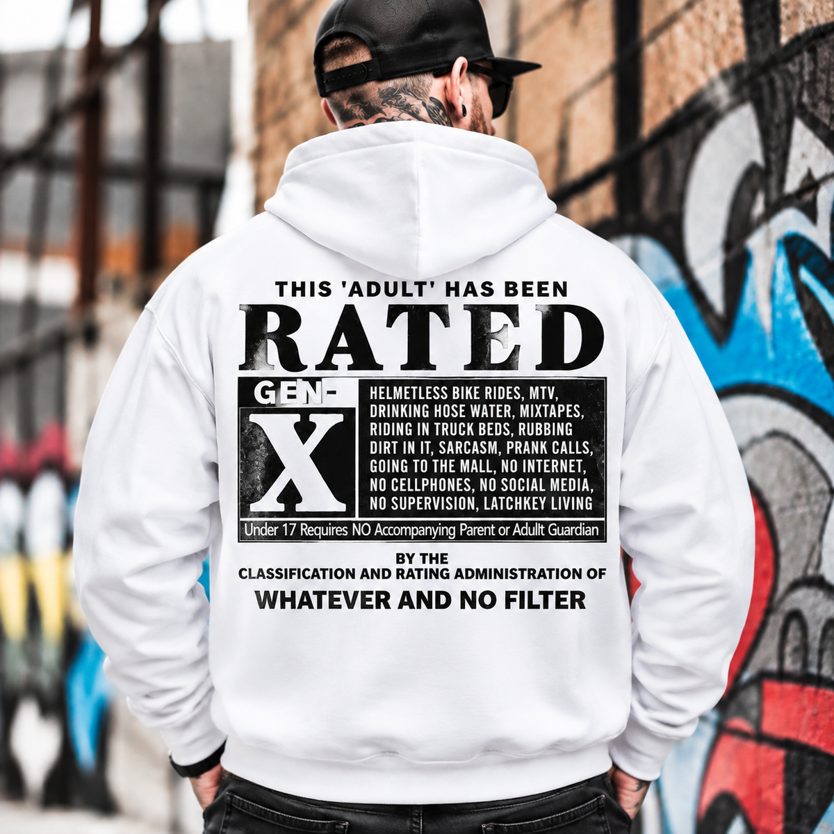 Gen X Rated Vintage Hoodie