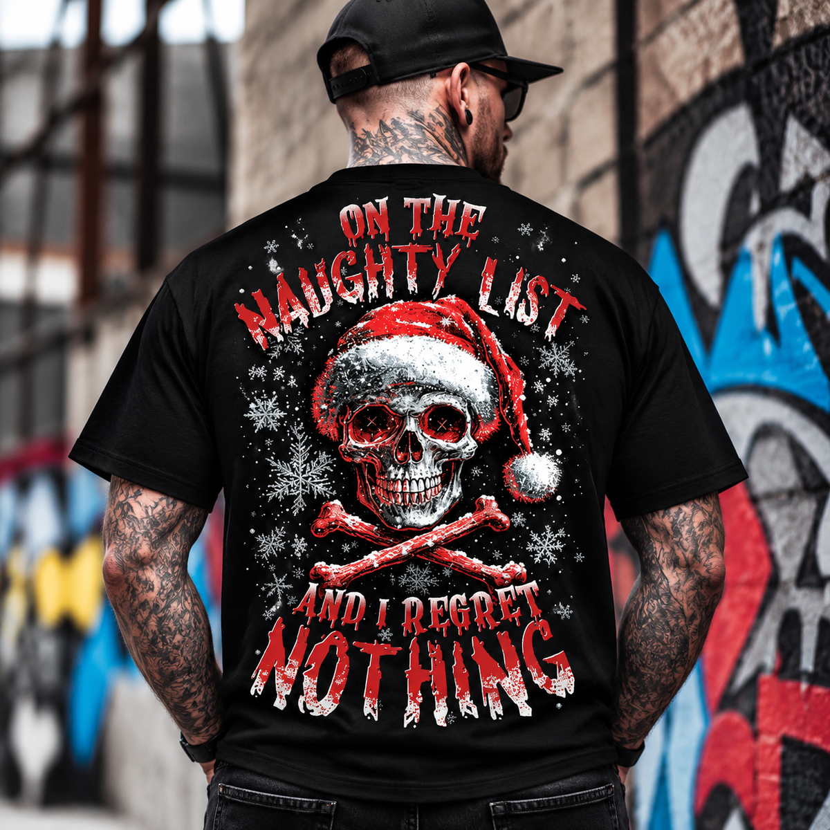 Naughty List Skull Christmas