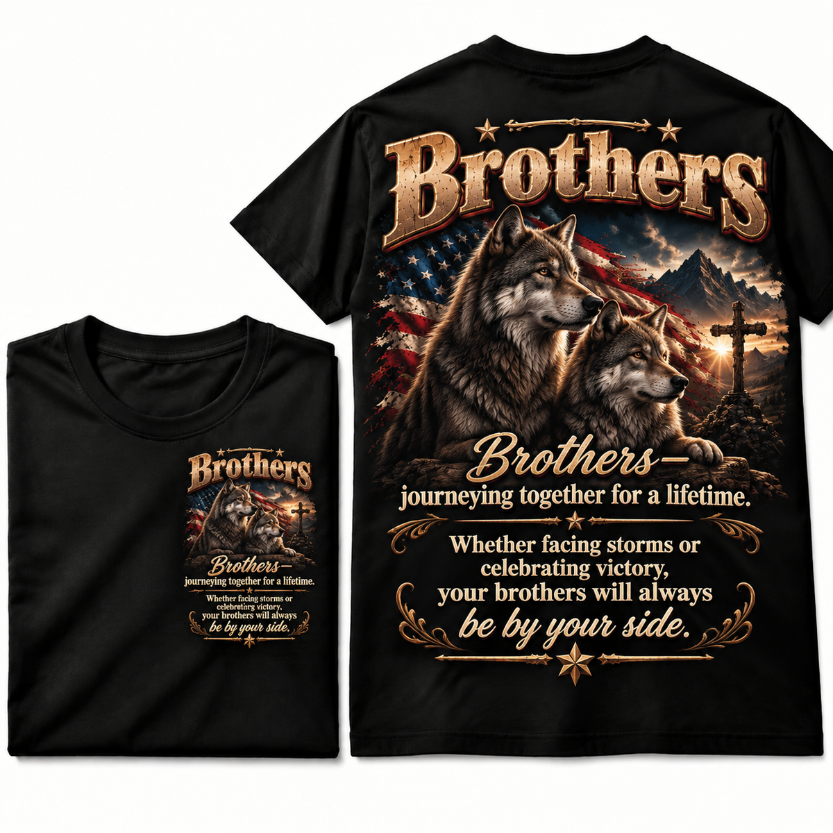 Brotherhood Wolf Graphic Tee