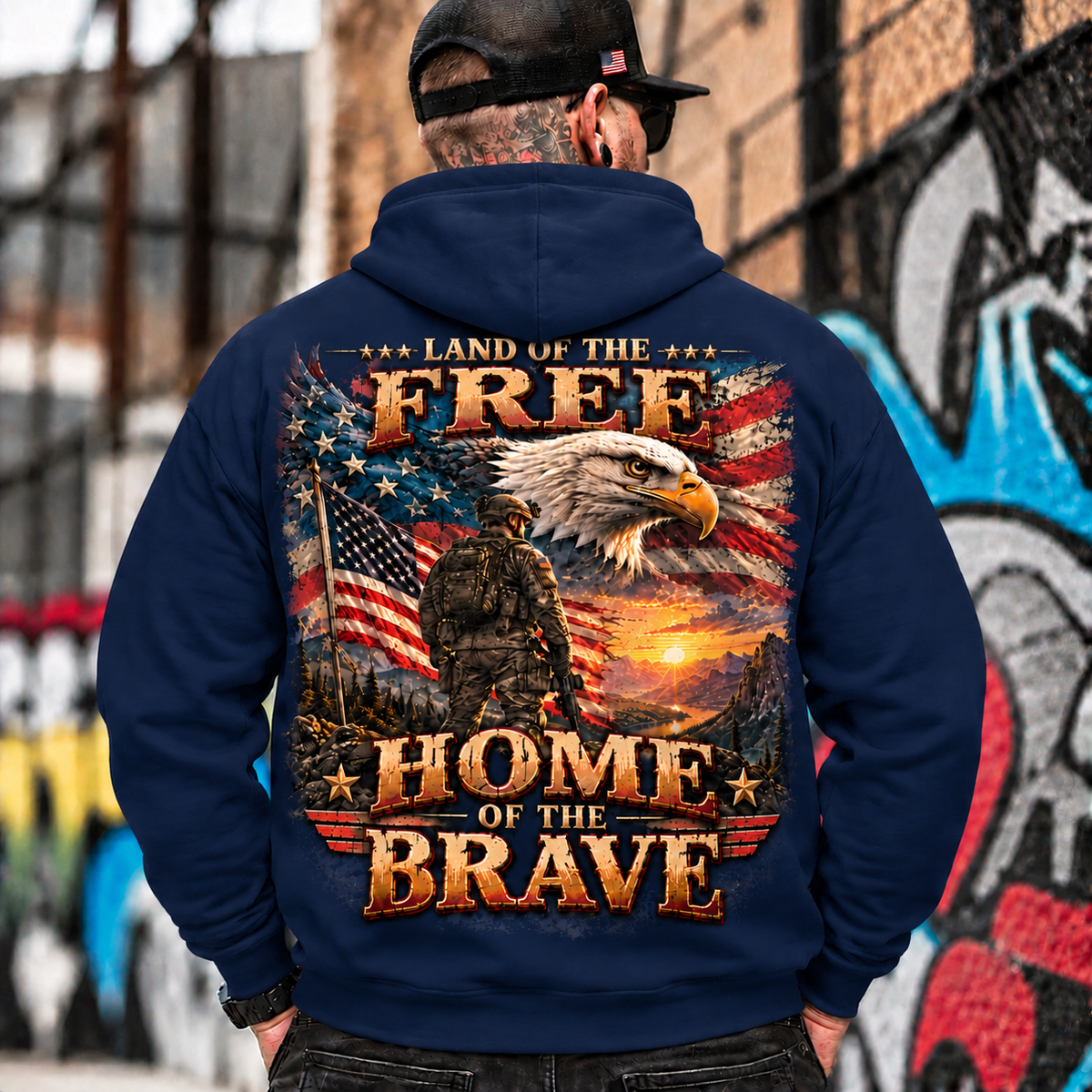 Land of the Free Patriotic Eagle