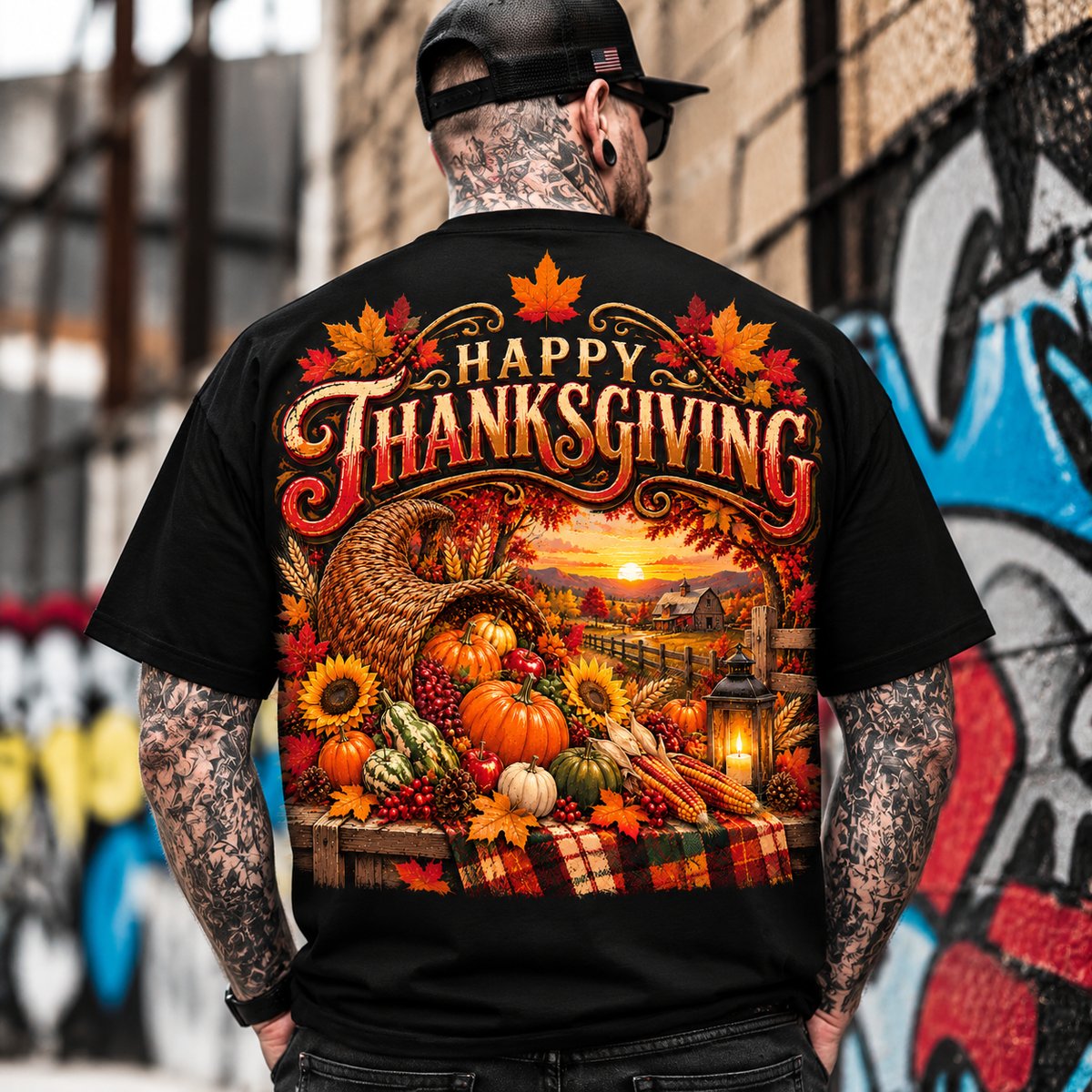 Vintage Thanksgiving Harvest Tee