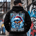 Christmas Skull Hoodie, Naughty List Graphic Sweatshirt,