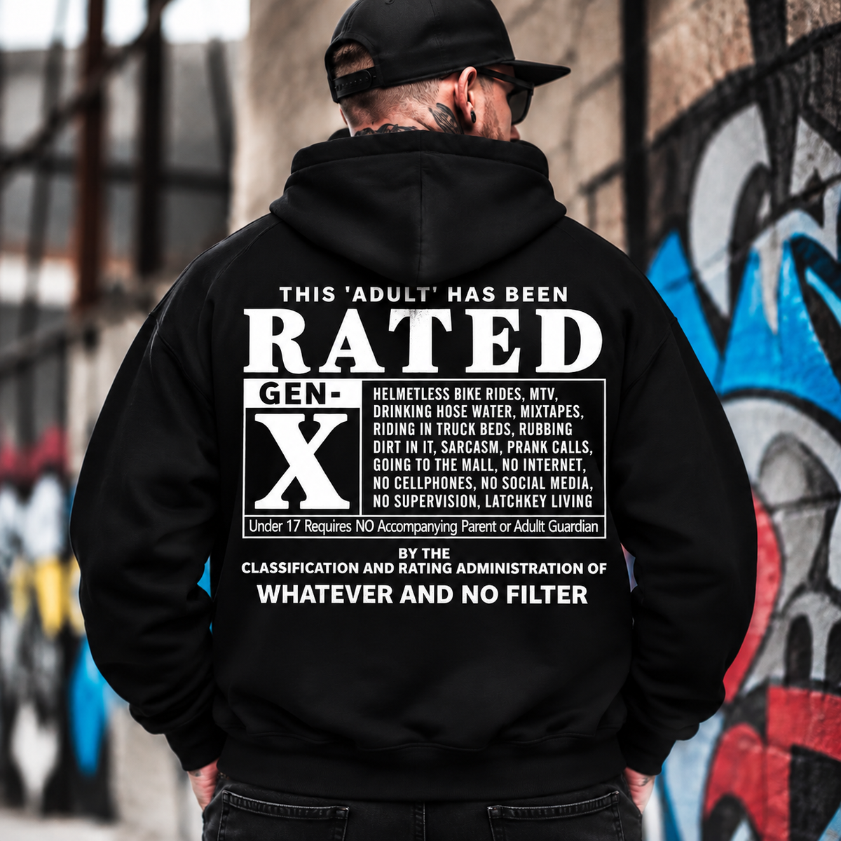 Gen X Rated Vintage Hoodie