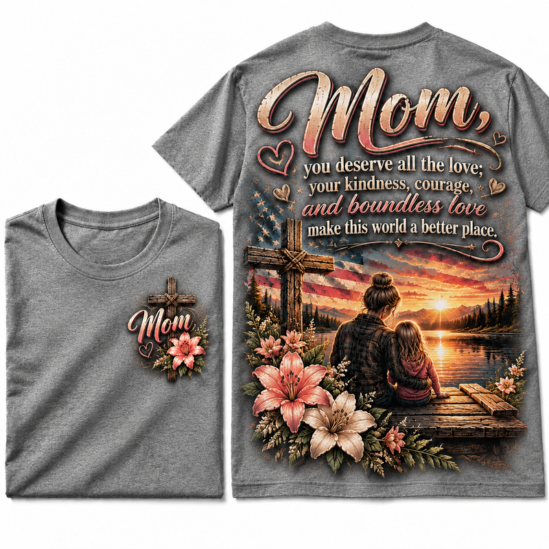 Mom's Love Vintage Graphic Tee