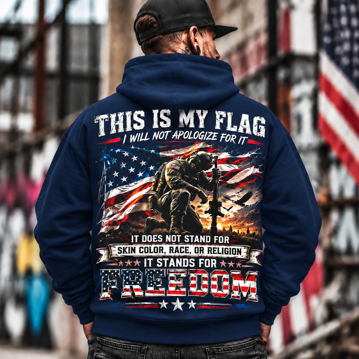 THIS IS MY FLAG – FREEDOM PATRIOTIC HOODIE