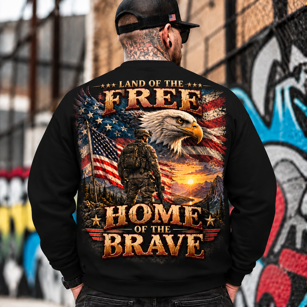 Land of the Free Patriotic Eagle