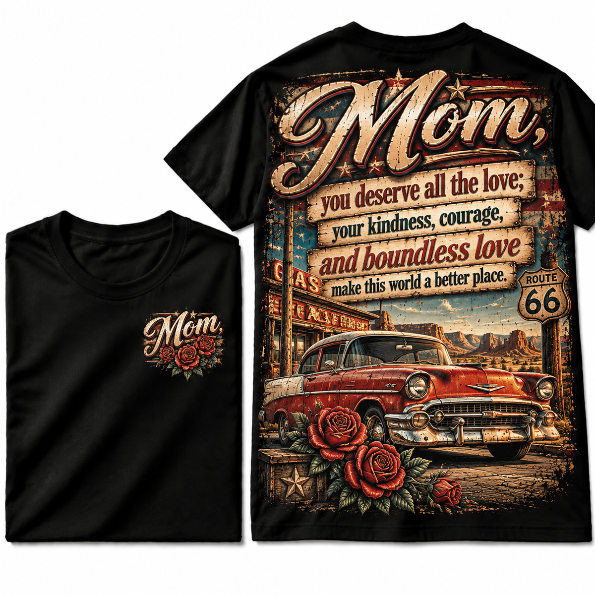 Vintage Mom Love Route 66 Tee