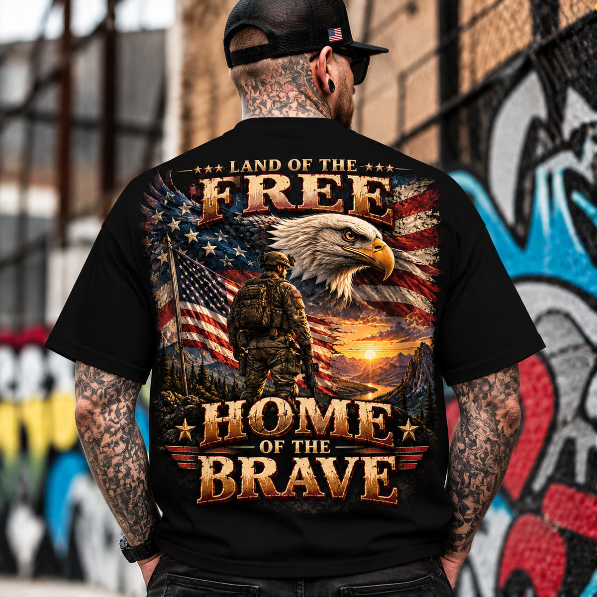 Land of the Free Patriotic Eagle