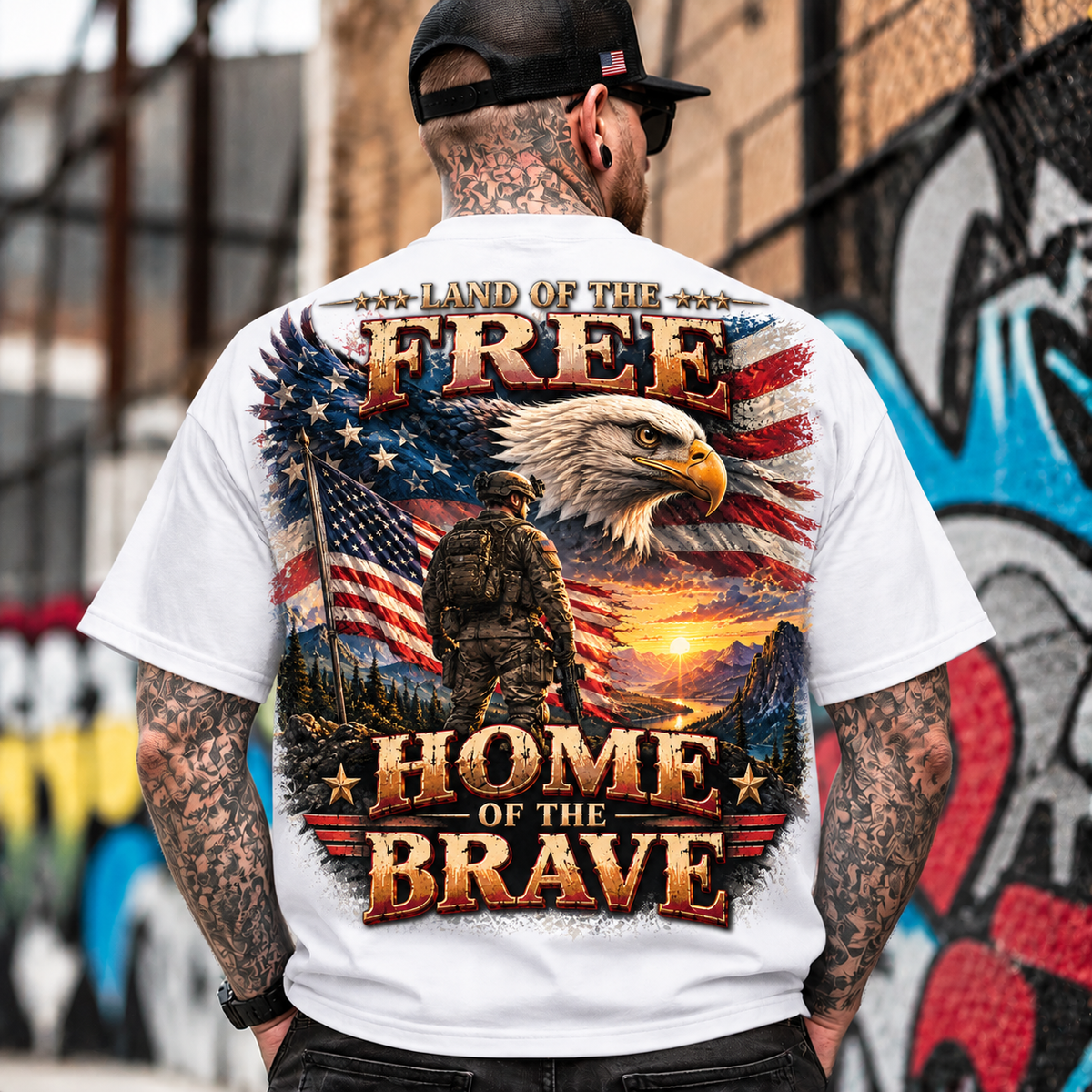 Land of the Free Patriotic Eagle