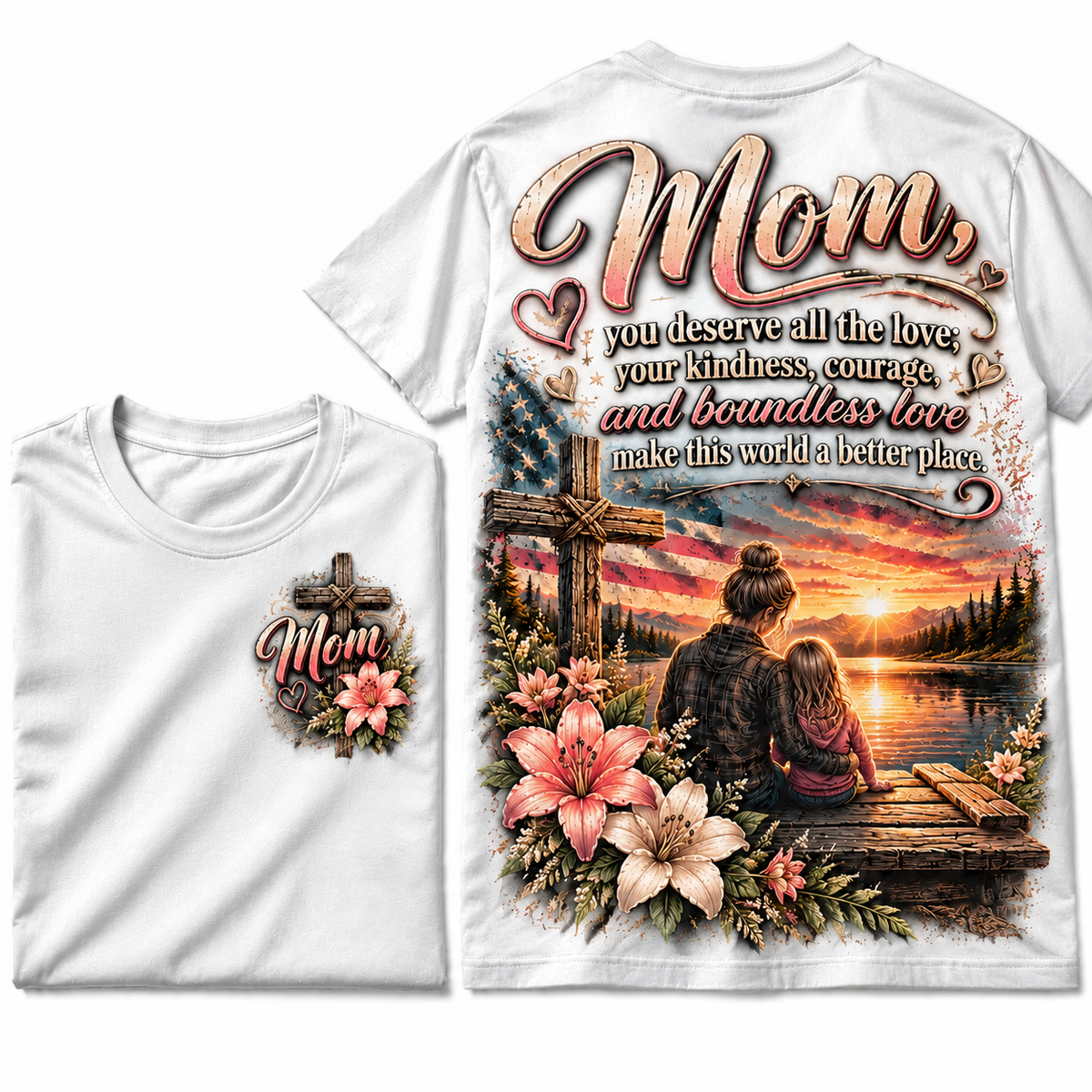 Mom's Love Vintage Graphic Tee
