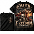 Faith Freedom Skull Cross Tee
