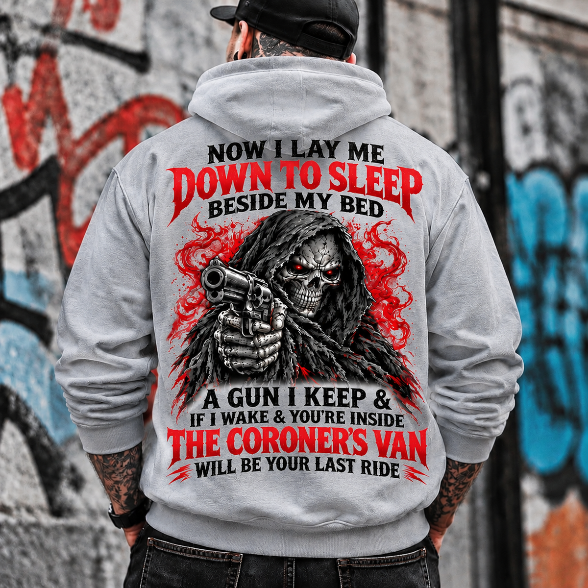 Grim Reaper Skull Hoodie,