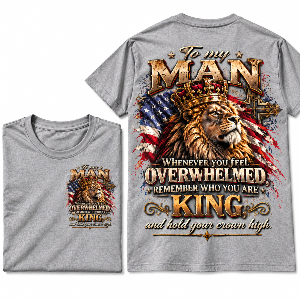 King Lion Patriotic Graphic Tee