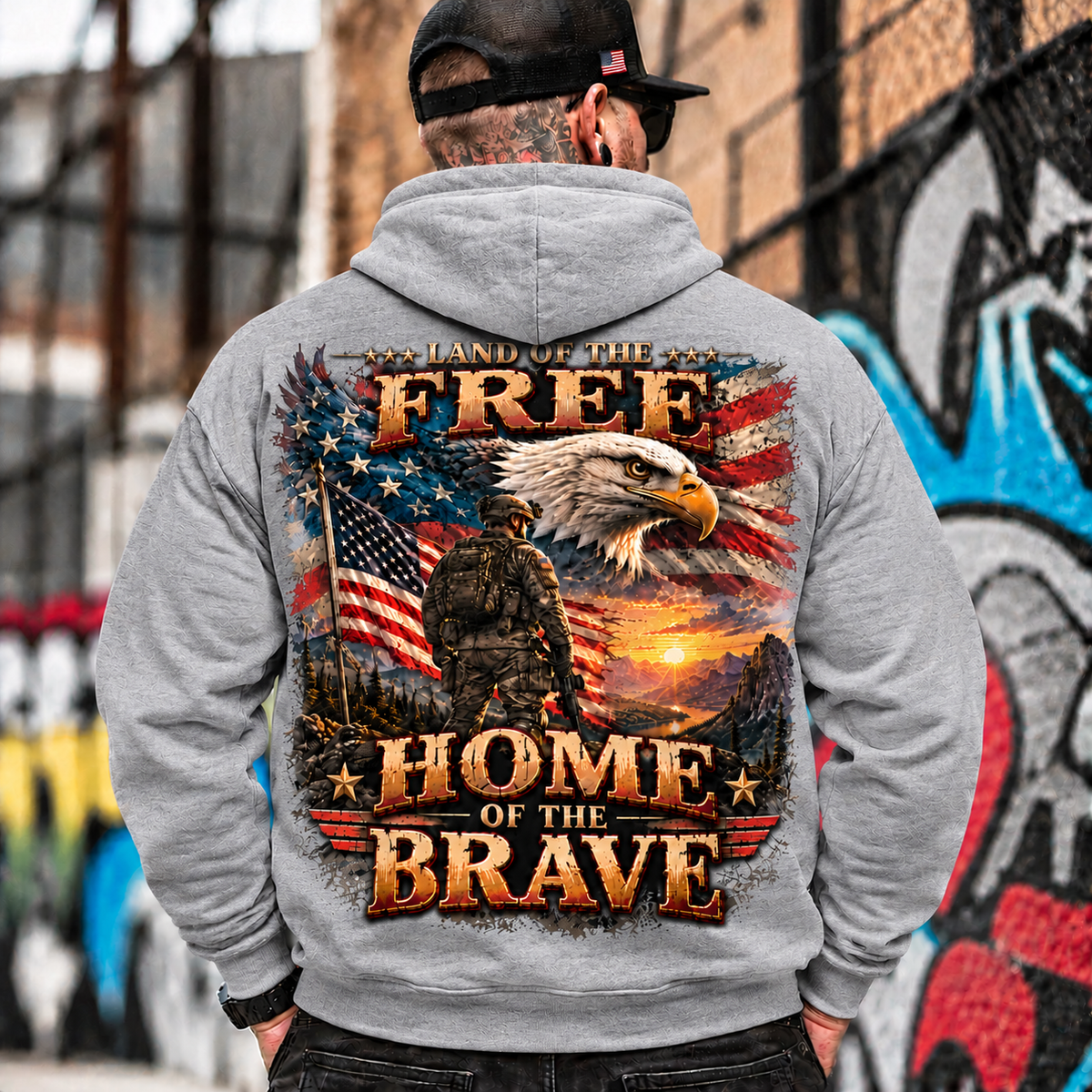 Land of the Free Patriotic Eagle