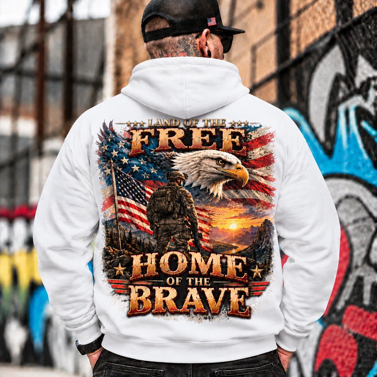 Land of the Free Patriotic Eagle