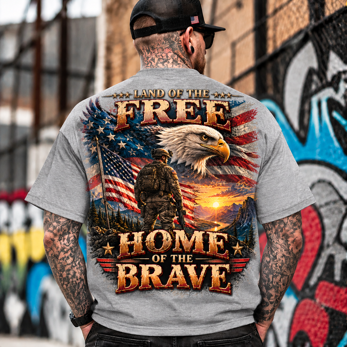 Land of the Free Patriotic Eagle