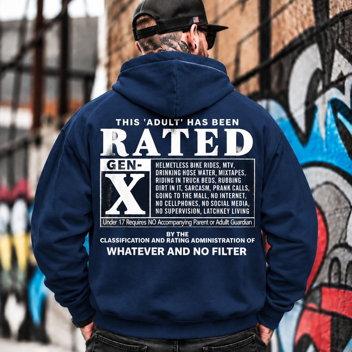 Gen X Rated Vintage Hoodie