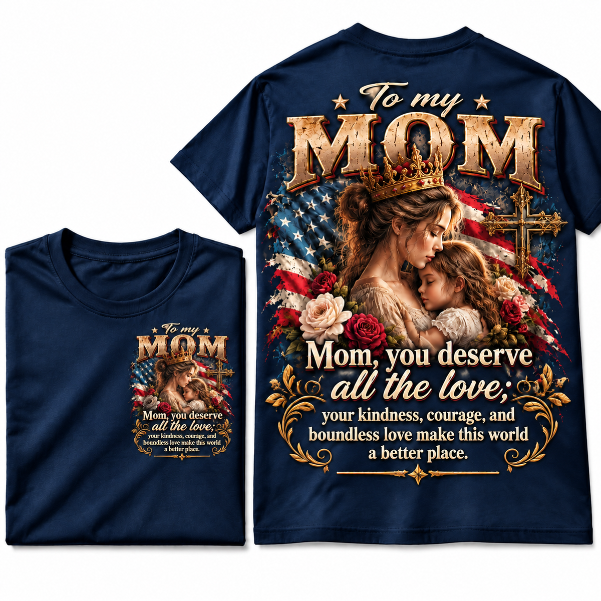 To My Mom Vintage Love Graphic Tee