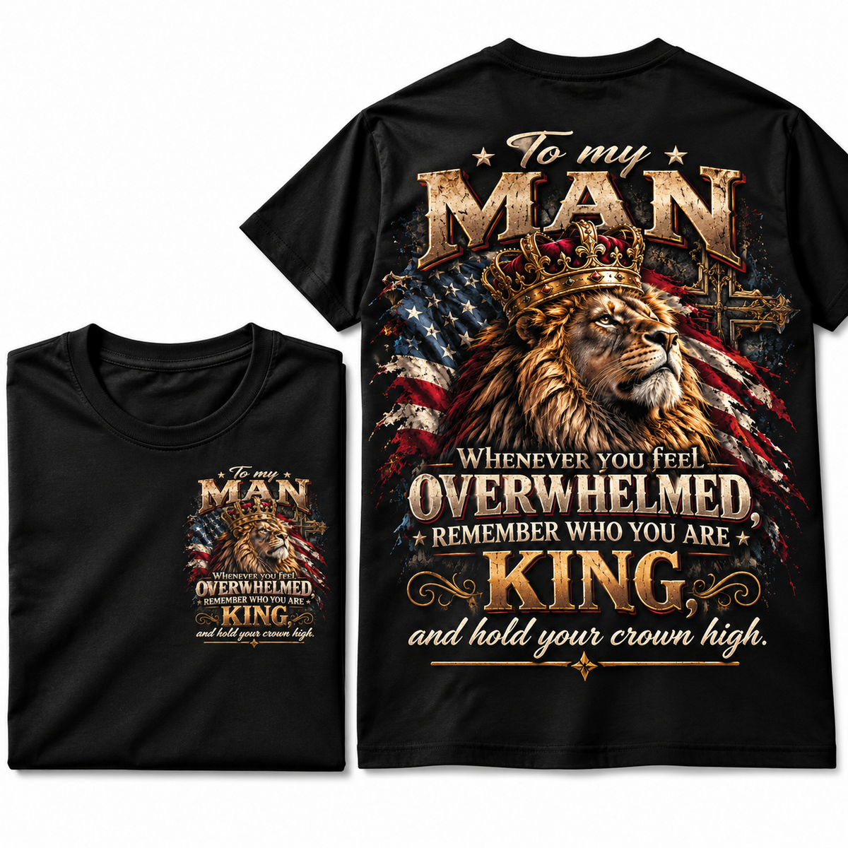King Lion Patriotic Graphic Tee