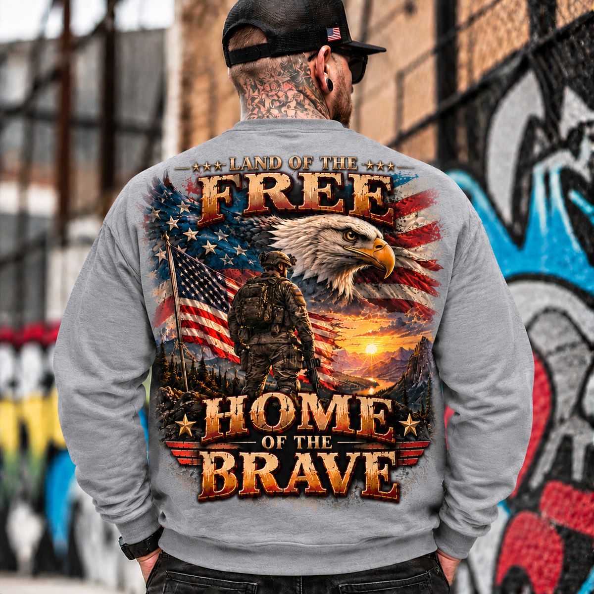 Land of the Free Patriotic Eagle