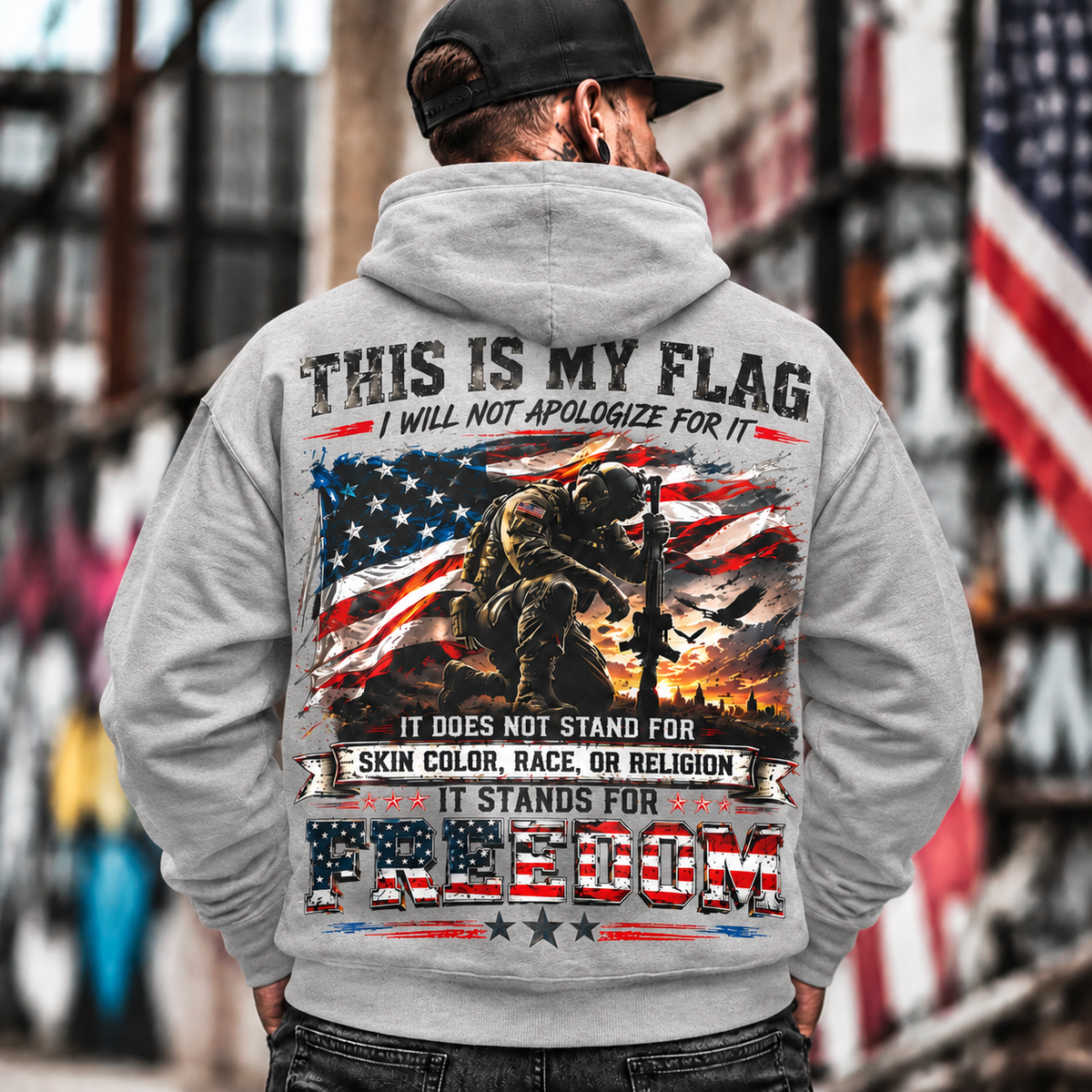 THIS IS MY FLAG – FREEDOM PATRIOTIC HOODIE