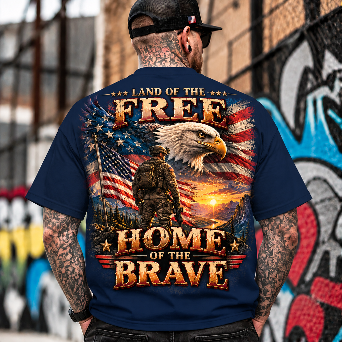 Land of the Free Patriotic Eagle