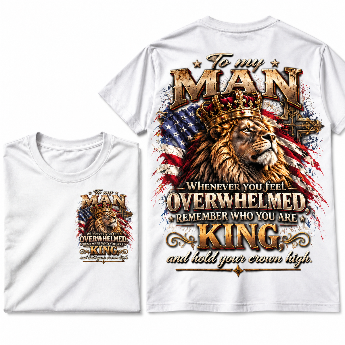 King Lion Patriotic Graphic Tee