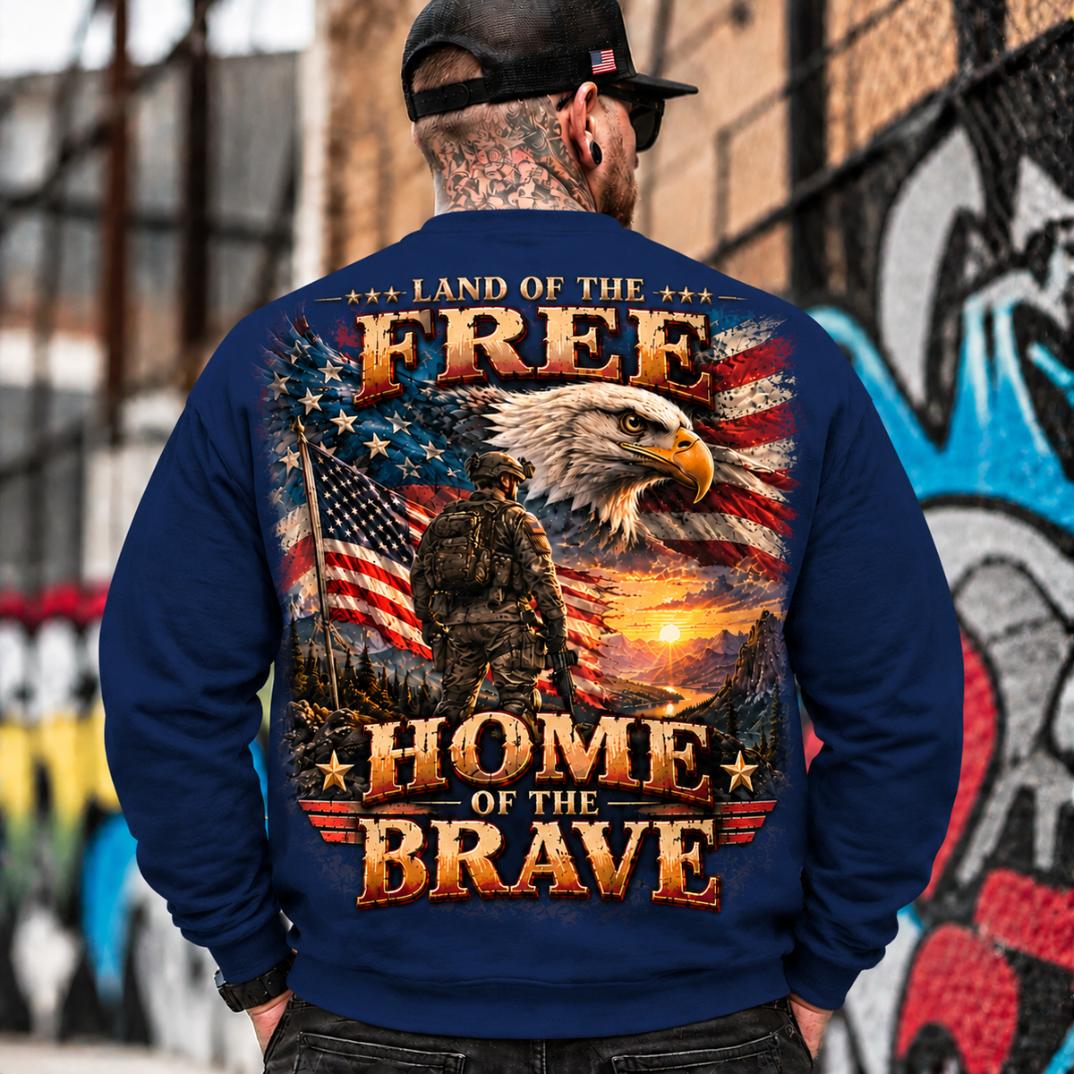 Land of the Free Patriotic Eagle