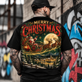 Vintage Santa Sleigh Christmas